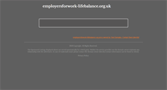 Desktop Screenshot of employersforwork-lifebalance.org.uk